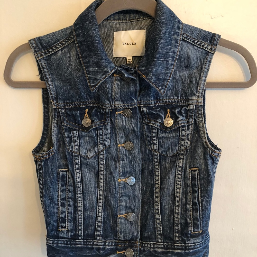 Aritzia Dark Wash Jean Vest [2-Day Sale]